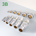 Black Chrome Straight Plug Customize Multi-Color FGG EGG 3B Series 2-32 Pins Push-Pull Self-Latching Multipole Metal Connector