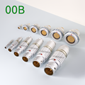 Black Chrome Straight Plug Customize Multi-Color FGG EGG 00B Series 2-5 Pin Push-Pull Self-Latching Multipole Metal Connector