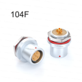 Compatible Fischer DBEE Protruding Shell Fixed Socket 104F Series 2-19 Pins Watertight IP68 Push-Pull Self-Latching Connector