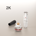Compatible for K Series Plug FGG Fixed Socket EGG 2K 2-32 Pins IP66/68 Waterproof Push-Pull Self-Latching Brass Outer Connector
