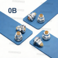 Compatible LEMO Fixed Socket EGG EEG ECG Aviation Socket 0B Series 2/3/4/5/6/7/9/12 Pins Fast Push-Pull Self-Latching Connector