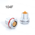 Compatible Fischer S Plug DBPU/DBPE Vacuumtight Socket 104F Series 2-19 Pins Push-Pull Self-Latching Connectors IP68 Protection