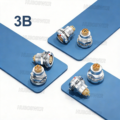 Compatible Lemo Fixed Socket EGG/ECG/EEG Aviation 3B Series 2-32 Pins Fast Push-Pull Self-Latching Copper Connector
