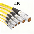 Compatible LEMO B Series Straight Aviation Plug Male FGG 4B Series Multi-pole Circle Push-Pull Self-Latching Metal Connector