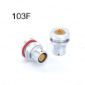 Compatible Fischer Watertight IP68 DBPLE Protruding Shell Fixed Socket 103F Series 2-12 Pins Push-Pull Self-Latching Connector