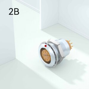Compatible Lemo Fixed Socket EGG Aviation Socket 2B Series 2-32 Pins Fast Push-Pull Self-Latching Circular Connector Gold Plated