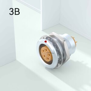 Compatible LEMO Fixed Socket EGG Aviation Socket 3B Series 2-32 Pins Fast Push-Pull Self-Latching Circular Connector