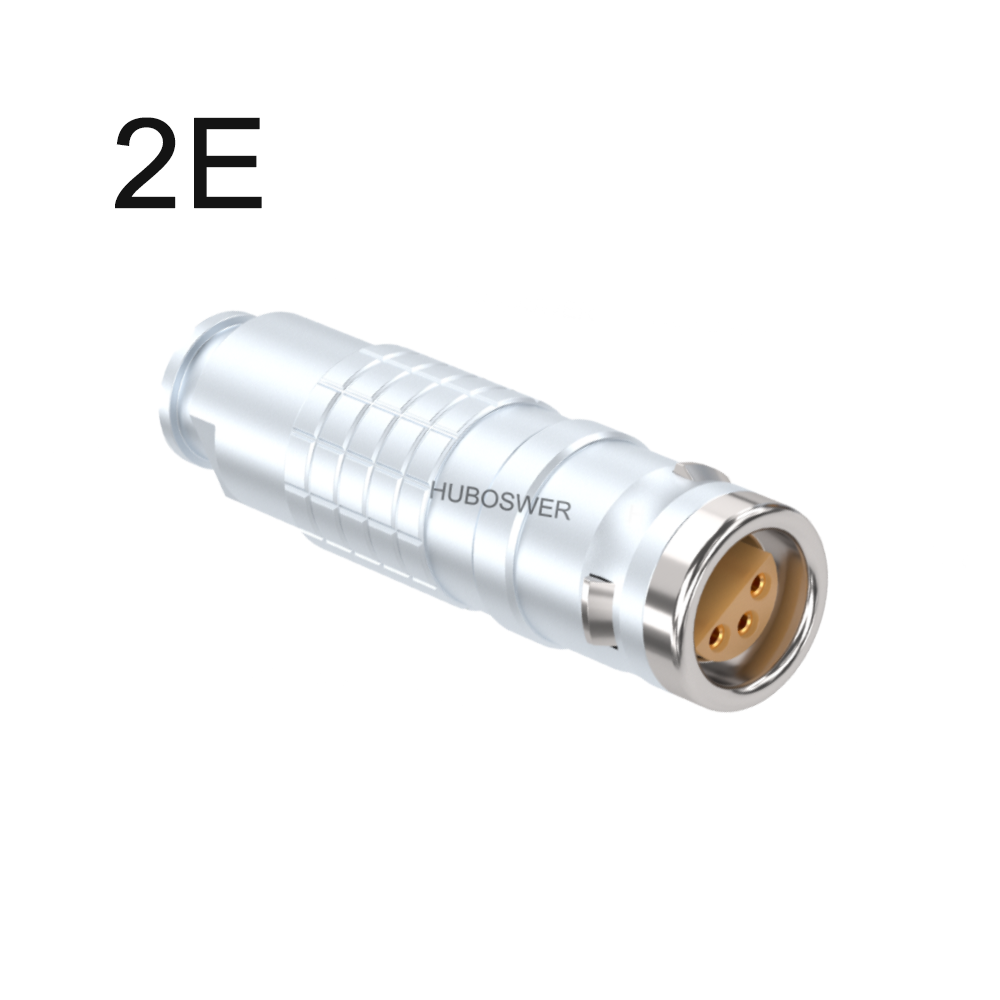 E Series 2E FFA Plug Push-Pull Self-Latching Gold-plated Copper Waterproof IP68 Multipole Flaw Detector Coaxial Connector