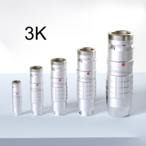 FGG Plug 3K Series 2-18 Pins Multipole Watertight IP66/68 Push-Pull Self-Latching Connector Chrome Plated Brass CE/RoHS 5000