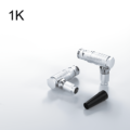 HUBOSWER Elbow Plug FHG 1K Series Chrome Plated Brass 2/3/4/5/6/7/8/10/12/14/16 Pins Right-Angle Waterproof IP66/68 Connector