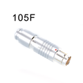 HUBOSWER Compatible Fischer S Long Plug 104F Series 2-27 Pins Brass Contact IP66/68 Waterproof Push-Pull Self-Latching Connector