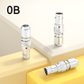 HUBOSWER Quick-Plug JGG Short Plug EGG Fixed Socket 0B Series 2/3/4/5/6/7/9/12 Pins Push-Pull Self-Latching PPS Connector