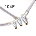 HUBOSWER 104F Series Type 2-19 Pins Right Angle 90 WSO Elbow Plug DBPE Socket Waterproof IP68 Push-Pull Connector CE Certified