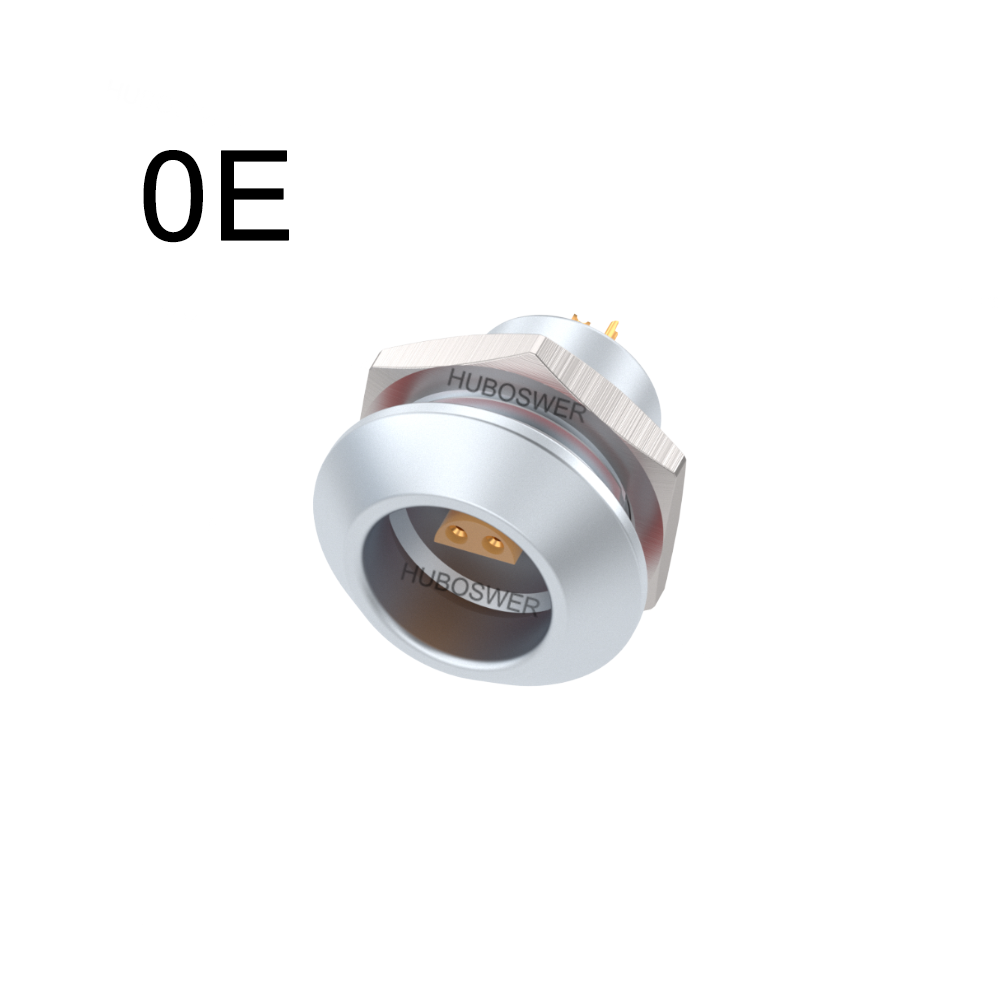 HUBOSWER Foolproof Blind-mating Push-Pull Self-Latching Waterproof IP68 ERA Socket E Series 0E Multipole Flaw Detector Connector