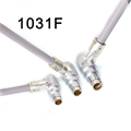HUBOSWER IP68 Circular Elbow Plug DBPE Socket 1031F Series Multipole 10p/12p/19p Push-Pull Self-Latching Connector CE/RoHS