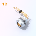 IP50 PCB Elbow 90 Contact Socket ECG 1B Series Multipole Circular Push-Pull Self-Latching Connector CE/RoHS Certified 250V