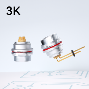 K Series 3K Watertight IP68 PCB Print Circuit Board Straight Contact Socket EEG Aviation Push-Pull Self-Latching Connector