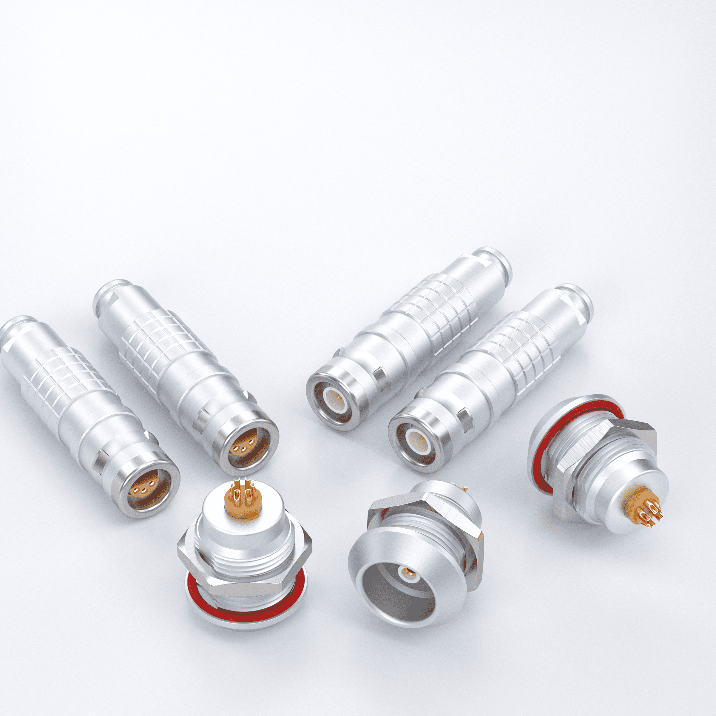 Multipole 1-18 Pin Push-Pull Self-Latching Gold-plated Copper Foolproof Blind-mating Waterproof IP68 FFA ERA 3E Series Connector