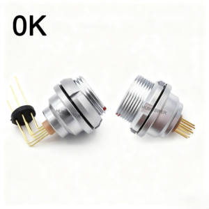 PCB Printed Circuit Board Elbow Contact Socket Watertight IP68 K Series 0K EEG Aviation Push-Pull Self-Latching Connector