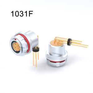 PCB Socket Print Straight Elbow 90° Degree Contacts 1031F Series 10/12/19 Pins Circular Push-Pull Self-Latching Connector