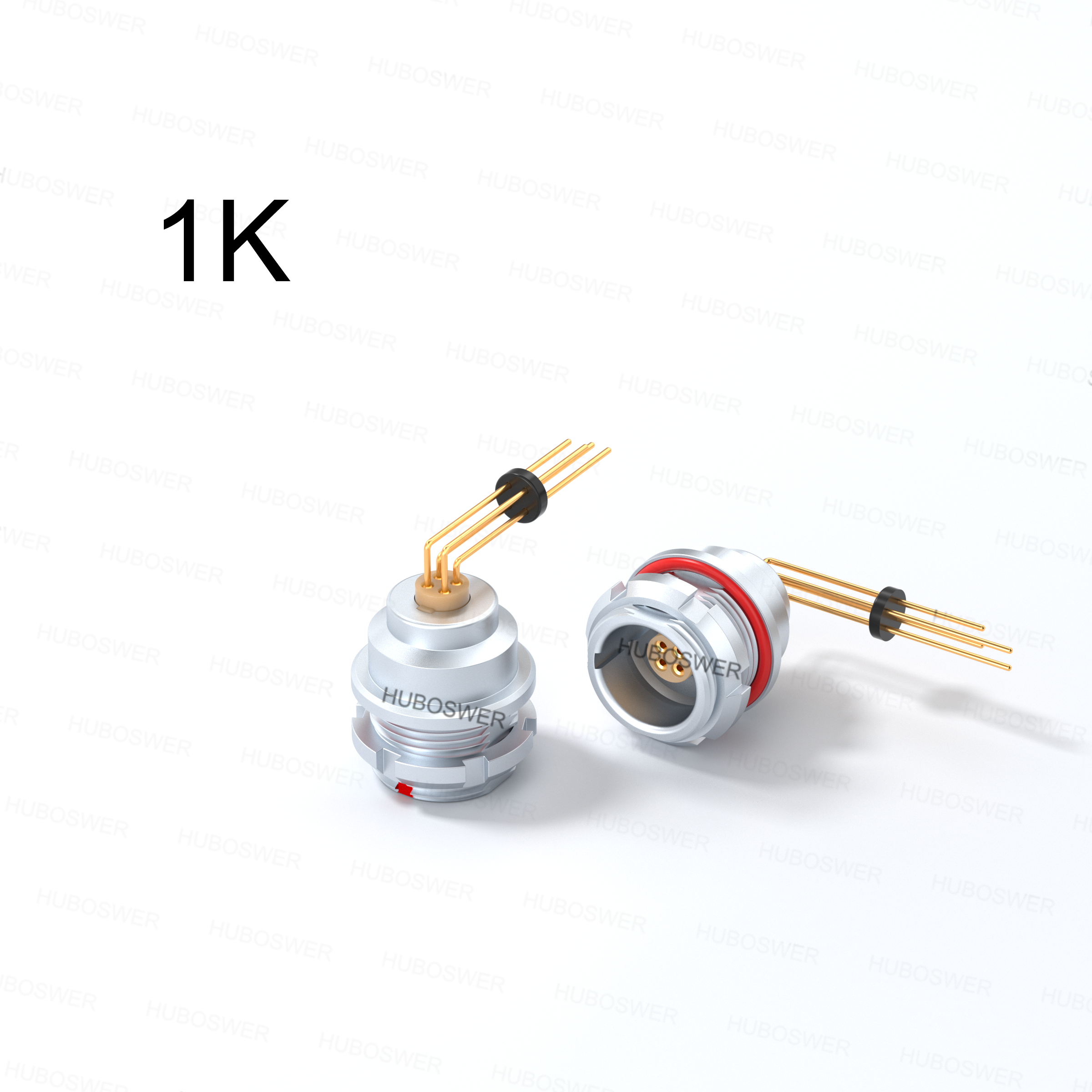Print Contacts Straight Elbow 90 Degree PCB Socket IP68 Watertight Gold-plated Copper 43A EGG EEG 1K Series 2-16 Pin Connector