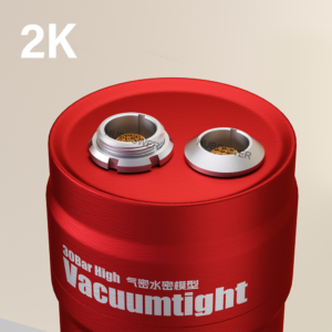 Sealed Vacuum-Tight Fixed Socket HGG HEG 1K Series 2-32 Pins Pressure 30 Bar Push-Pull Self-Latching Copper IP68 Medical