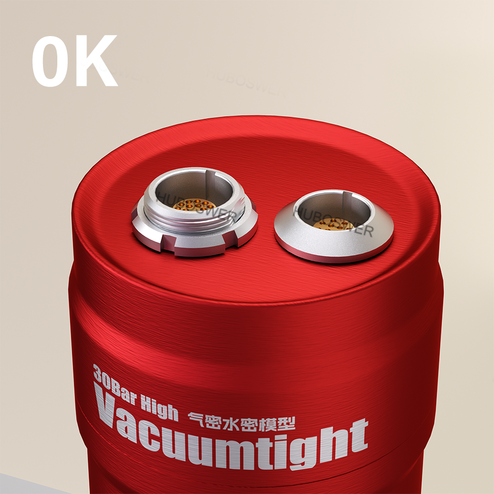 Sealed Vacuumtihgt Fixed Socket HGG HEG 0K Series 2/3/4/5/6/7/9/12 Pins Pressure 30 Bar Push-Pull Self-Latching Connector