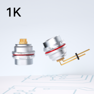 Watertight IP68 PCB Print Circuit Board Straight Contact Socket K Series 1K EEG Aviation Push-Pull Self-Latching Connector